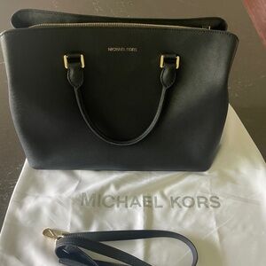 Michael Kors XL Saffiano Leather Satchel Tote Bag